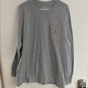 Carhartt Heather Gray Pocket Long Sleeve